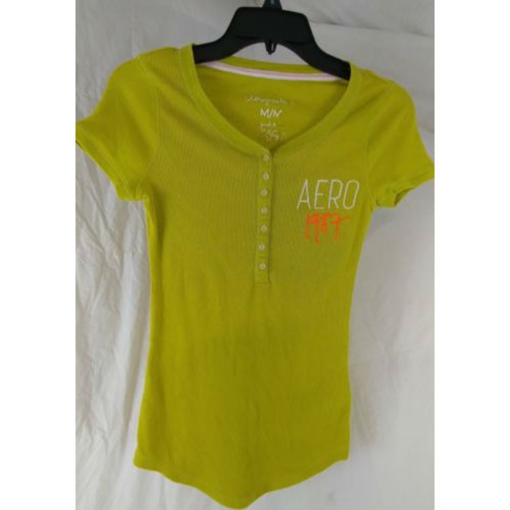 Aeropostale Women's Short Sleeve Stretchy Top Sz M